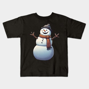 Bonhomme de Neige Noel 01 Kids T-Shirt